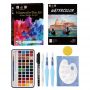 wholesale art supplies 56pcs acuarela watercolor paint set