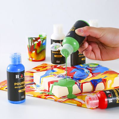 Art Supplies DIY High-flow Bottled Water Based Acrylic Pouring Paint