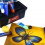 Hot Selling New Design Rich Color 12 Colors Acrylic Paint Set With Paint Brush Palette For Artist