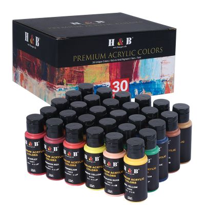 Wholesale High quality diy craft textile 30color fabric acrylic paint set