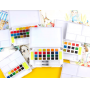 Portable Travel 48/ 36 solid watercolor paint pans