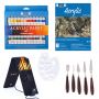 New Design 24 Colors Acrylic Paint Set With Paint Brush Palette For Artist