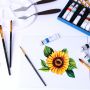 New Design 24 Colors Acrylic Paint Set With Paint Brush Palette For Artist