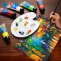 Non-toxic 75ml artist oil acrylic color painting tubes set