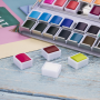 Watercolor Cakes Customized 48 Colors Solid Watercolor Paint Kits