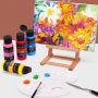 Wholesale High Quality Nox-toxic 48 Colors 60ml Acrylic Paint Bottle Set with 12 Pcs Paint Brush for Kids Painting