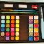 Custom 24 Colors Solid Watercolor Paint Set 12 Colors Pearl Metallic Watercolor