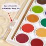 Watercolor Paint Kits Customized 28 Colors Round Shape Solid Watercolor Cake with 1 Pcs Paint Brush
