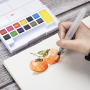 Custom 12 Colors Solid Watercolor Paints Set