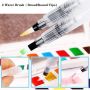 Art Supplies Hot-selling 36Color Solid Watercolor Paints Set with 2 Water Brush Pen for Kids