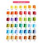 Custom 42 Colors Portable Mini Solid Watercolor Paint Set with 1 Brush Pen for Kids Painting