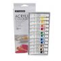 Acrylic Paint Manufacturers Wholesale High Quality 12 Colors 12ml Aluminium Acrylic Paint Tube for Painting