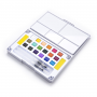Directly Sale 18 Colors Solid Watercolor Paint Cake Set With Two Brush Pens