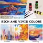 Wholesale High Quality Nox-toxic 48 Colors 60ml Acrylic Paint Bottle Set with 12 Pcs Paint Brush for Kids Painting