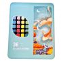 Custom 24 Colors Solid Watercolor Paint Set 12 Colors Pearl Metallic Watercolor