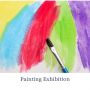 Watercolor Paint Kits Customized 28 Colors Round Shape Solid Watercolor Cake with 1 Pcs Paint Brush
