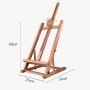 Wholesale Custom Professional Adjustable French Style Wood Art Easel Stand for Artist Painting