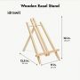 Wholesale Pinewood High Quality Wooden Art Painting Easel Stand for Kids Drawing