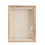 Custom 40*50cm Pure Linen Stretch Floating Canvas With Wooden Frames