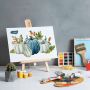 Art Easel Wholesale Adjustable Wooden Kids Painting Easel Stand
