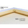 Customized Wholesale White Cotton Artist Blank Stretched Painting Canvases 40x60cm