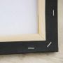 Wholesale High Quality Black Blank Square Cotton 25cm*25cm Canvas for Painting