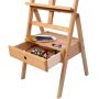 Studio Wooden Easel With Drawer Wholesale Adjustable Wood Easel Stand for Artist Painting