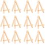 Custom Adjustable Wooden Mini Artist Easel And Canvas for Kids Drawing