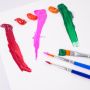 Factory price wholesale art box acrylic paint set with brushes and palette