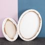 Custom Special Shaped, Round,Triangle Frame Canvas Panels Blank Cotton Canvas Board 8*10 inch For Painting