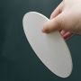 Customized logo stretched cotton 3.0mm thickness thin slim round canvas board panels with high quality
