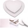 Wholesale Customized 280g Cotton Blank Heart Shaped Artist Stretched Canvas for Oil Acrylic Painting