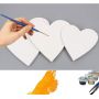 Wholesale Customized 280g Cotton Blank Heart Shaped Artist Stretched Canvas for Oil Acrylic Painting