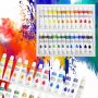 Wholesale Art Supplies 24 Colors acrylic Paint Brush Set Water or Oil Based Acrylic Paint