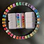 Custom Pearlescent Metallic Color Square Solid Pigment Watercolor Paint Set DIY Free Combination Suit