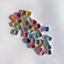 Custom Pearlescent Metallic Color Square Solid Pigment Watercolor Paint Set DIY Free Combination Suit