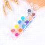 Wholesale Non-toxic 12 Strip Pot acrylic Paint Brush 5ML for Kids Acrylic Paint Set with Brush