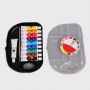 Wholesale Art Supplies 10 Colors Acrylic Paint Brush Set Custom 12ml Paints Acrylic Paint Set With Brush