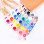 Wholesale Non-toxic 12 Strip Pot acrylic Paint Brush 5ML for Kids Acrylic Paint Set with Brush