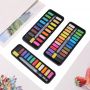 Wholesale new solid watercolor paint with 24pcs paint cake art supplies set