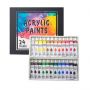 Wholesale DIY Art Paint 24 Colors Waterproof Permanent Acrylic Paint Set With Custom Logo