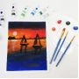 Wholesale Art Supplies 24 Colors acrylic Paint Brush Set Water or Oil Based Acrylic Paint