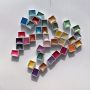 Custom Pearlescent Metallic Color Square Solid Pigment Watercolor Paint Set DIY Free Combination Suit