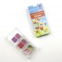 Custom children's concentrated 6 colors shimmer metallic solid watercolor set in plastic box