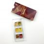Custom children's concentrated 6 colors shimmer metallic solid watercolor set in plastic box