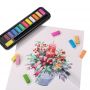 Wholesale new solid watercolor paint with 24pcs paint cake art supplies set