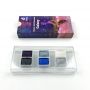 Custom children's concentrated 6 colors shimmer metallic solid watercolor set in plastic box