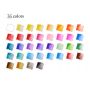 48 Colour Half Pan Metallic Pearl Pearlescent Pigments Watercolors Art Paints With Brush Pens