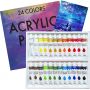 2021 hot selling Acrylic Paint Set 24 Colors Perfect For Non toxic Rich Pigments