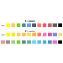 24 colors of solid water color paint set